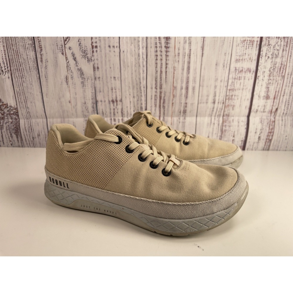 Nobull Sneakers m7 w8.5 Gray Beige sneakers canvas Lace-Up
